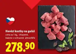 Lidl Hovězí kostky na guláš nabídka
