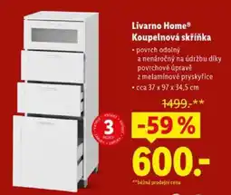 Lidl LIVARNO HOME Koupelnová skříňka nabídka
