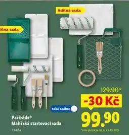 Lidl Parkside Malířská startovací sada nabídka