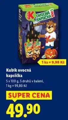 Lidl KUBÍK Ovocná kapsička nabídka