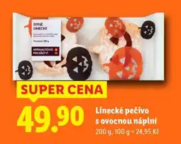 Lidl Linecké pečivo s ovocnou náplní nabídka