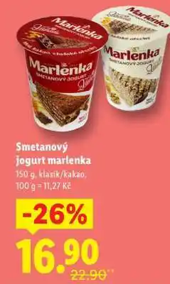 Lidl SMETANOVÝ JOGURT MARLENKA nabídka