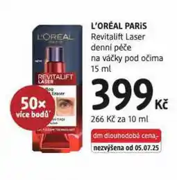 dm drogerie L'oréal paris péče na váčky pod očima nabídka