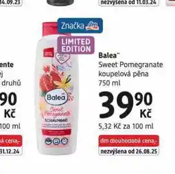 dm drogerie Balea koupelová pěna nabídka