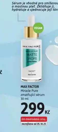 dm drogerie Max factor zmatňující sérum nabídka