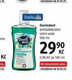 dm drogerie Dontodent ústní voda nabídka