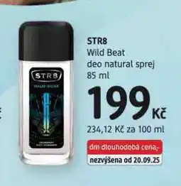 dm drogerie Str8 deo natural sprej nabídka