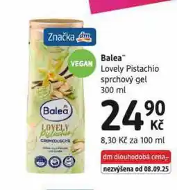 dm drogerie Balea sprchový gel nabídka