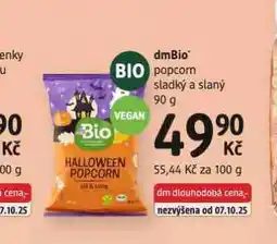 dm drogerie Popcorn sladký a slaný nabídka