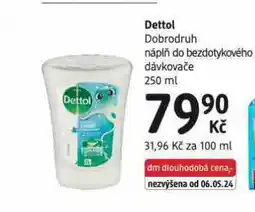dm drogerie Dettol náplň do bezdotykového dávkovače nabídka