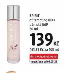 dm drogerie Spirit dámská edp nabídka