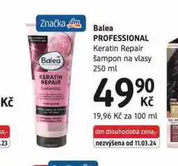 dm drogerie Balea šampon na vlasy nabídka
