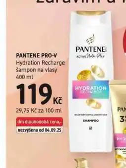 dm drogerie Pantene šampon na vlasy nabídka