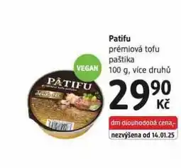 dm drogerie Patifu prémiová tofu paštika nabídka