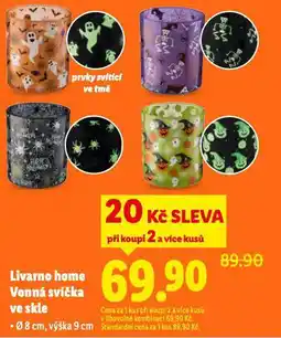 Lidl Livarno home vonná svíčka ve skle nabídka