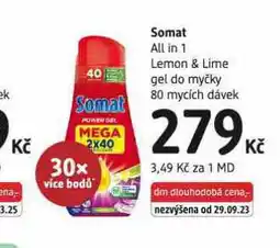 dm drogerie Somat gel do myčky nabídka