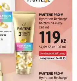 dm drogerie Pantene balzám na vlasy nabídka