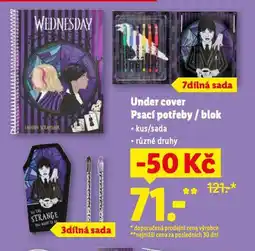 Lidl Under cover psací potřeby nabídka