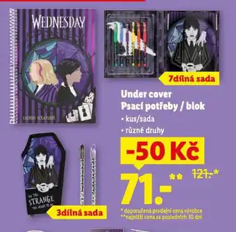 Lidl Under cover psací potřeby nabídka