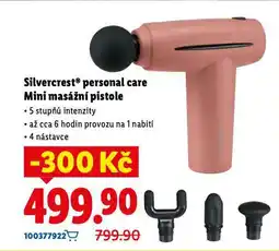 Lidl Silvercrest personal care mini masážní pistole nabídka