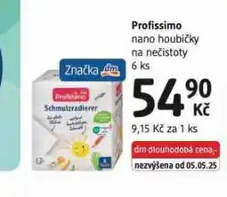 dm drogerie Profissimo nanp houbičky na nečistoty nabídka