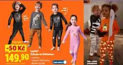 Lidl Lupilu pyžamo na halloween nabídka
