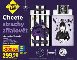 Lidl Ložní povlečení wednesday nabídka