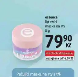 dm drogerie Eseence maska na rty nabídka