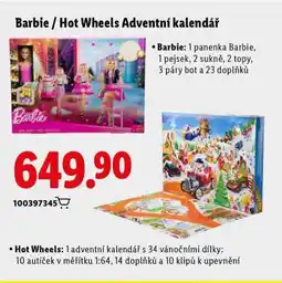 Lidl Barbie adventní kalendár nabídka