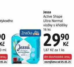 dm drogerie Jessa vložky s křidélky nabídka