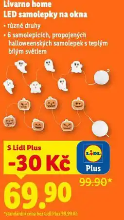 Lidl Livarno home led samoleky na okna nabídka
