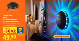 Lidl Livarno home párty světelný led kotouč se zvukovým senzorem nabídka