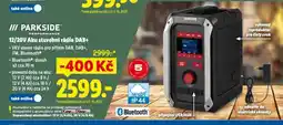Lidl Parkside12/20v aku stavební rádio dab+ nabídka