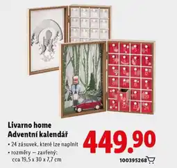Lidl Livarno home adventní kalendár nabídka