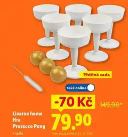 Lidl Livarno home hra prosecco pong nabídka