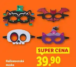 Lidl Halloweenská maska nabídka