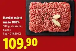 Lidl Hovězí mleté maso 100% nabídka