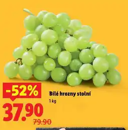 Lidl Bílé hrozny stolní nabídka