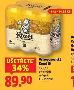 Lidl Velkopopovický kozel 10 nabídka