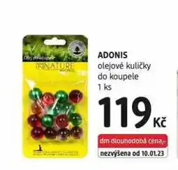 dm drogerie Adonis olejové kuličky do koupele nabídka