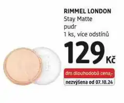 dm drogerie Rimmel london pudr nabídka