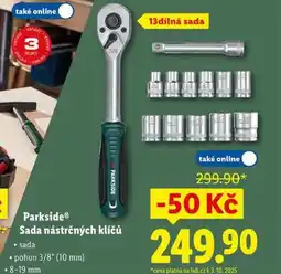 Lidl Parkside sada nástrčných klíčů nabídka