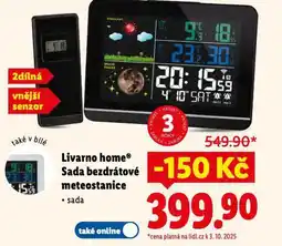 Lidl Livarno home sada bezdrátové meteostanice nabídka