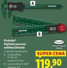 Lidl Parkside úhloměr nabídka