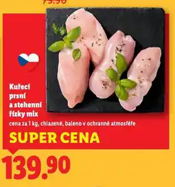 Lidl Kuřecí prsní a stehenní řízky mix nabídka