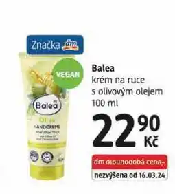 dm drogerie Balea krém na ruce nabídka