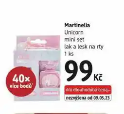dm drogerie Martinelia lak a lesk na rty nabídka