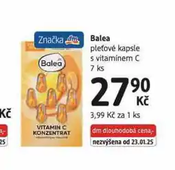 dm drogerie Balea pleťové kapsle nabídka