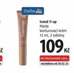 dm drogerie Trend !t up konturovací krém nabídka