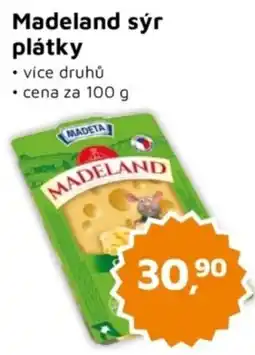 Můjobchod Madeland sýr plátky nabídka